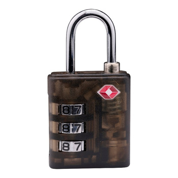 MAŁA KŁÓDKA DO WALIZKI NA SZYFR ZABEZPIECZAJĄCA BAGAŻ CZARNA DUNLOP