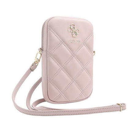 Guess Zip Quilted 4G - Phone Bag (rose)