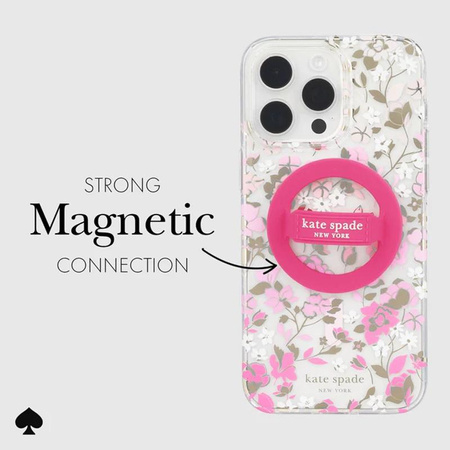 Kate Spade New York Magnetický úchyt na smyčku - MagSafe držák na prst (Pom Pom Pink)