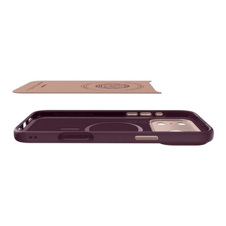 ETUI DO IPHONE 17 PRO do MAGSAFE SPIGEN NANO ORYGINALNE BURGUNDOWE CASE