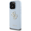 Guess Grained Big 4G Logo Small Classic Logo - Pouzdro pro iPhone 16 Pro Max (modré)