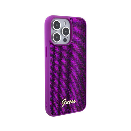 Guess Disco Metal Script - iPhone 15 Pro Max Case (fuchsia)