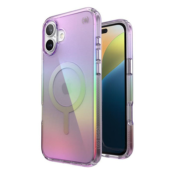 Speck Presidio2 Lux MagSafe - Coque pour iPhone 16 Plus (Amazing Purple / Clear)