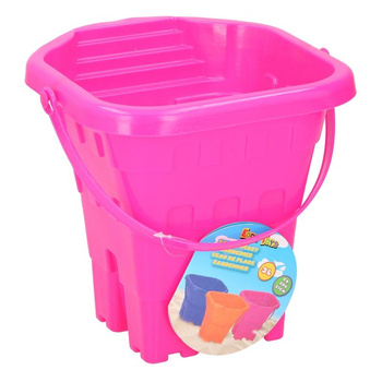 Eddy toys - Kyblík na písek Hrad 20cm (růžový)