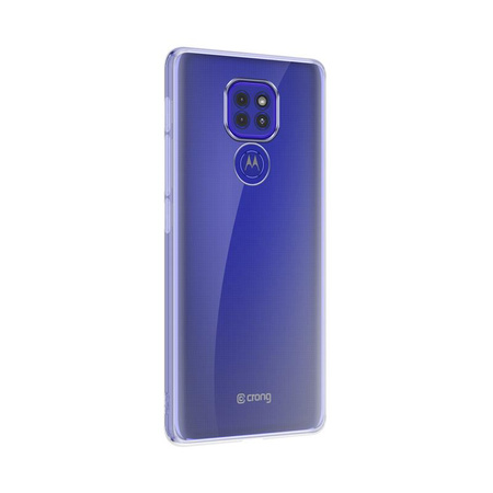 Crong Crystal Slim Hülle - Motorola Moto E7 Plus Gehäuse (Transparent)