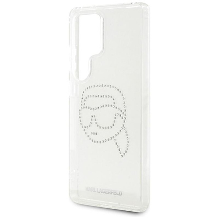 Karl Lagerfeld Rhinestones Karl Head Logo - Case for Samsung Galaxy S25 Ultra (Transparent)