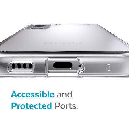 Speck Presidio Perfect-Clear - Étui pour Samsung Galaxy S22 avec revêtement MICROBAN (transparent/transparent)