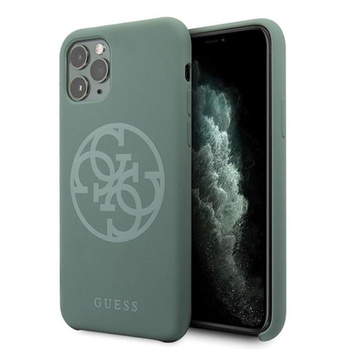 Guess Silikon 4G Tone to Tone - iPhone 11 Pro Max Hülle (khaki)