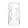 Speck Presidio Perfect-Clear with Glitter + Grips + MagSafe - Etui iPhone 13 z powłoką MICROBAN (Clear/Platinum Glitter)