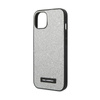 Karl Lagerfeld Glitter Plaque Logo - iPhone 14 tok (ezüst)