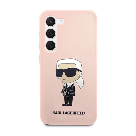 Karl Lagerfeld szilikon NFT Ikonik - Samsung Galaxy S23 tok (rózsaszín)