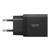 Spigen Essential EE472EU GaN Pro - 2x USB-C 47W Wall Charger (Black)