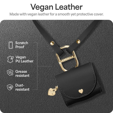 Spigen Cyrill Mini Bag - Pouzdro s popruhem pro Apple AirPods 4 (Černé)