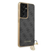 Guess 4G Charms Kollektion - Samsung Galaxy S21 Ultra Tasche (grau)
