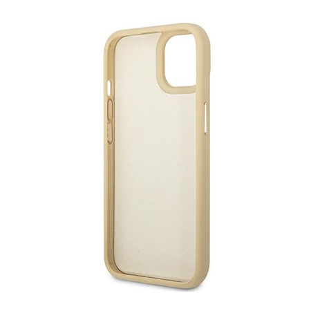 Guess Kroko Kollektion - iPhone 14 Tasche (Gold)