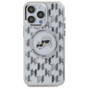 Karl Lagerfeld IML Monogram Karl & Choupette Head MagSafe - Hülle für iPhone 16 Pro Max (transparent)