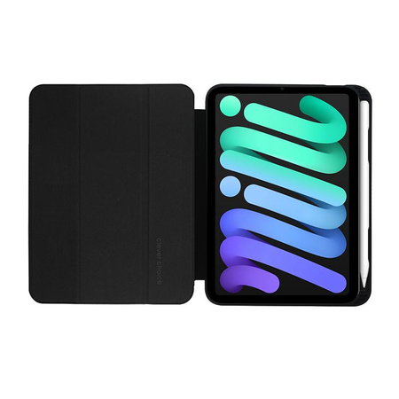 Crong FlexFolio - Étui pour iPad mini 6 (2021) avec Apple Pencil (noir)