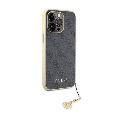 Guess 4G Charms Collection - Case for iPhone 15 Pro Max (grey)