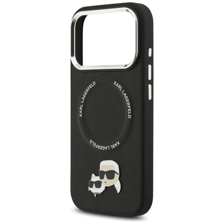 ETUI DO IPHONE 17 PRO do MAGSAFE KARL LAGERFELD ORYGINALNE CZARNE SKÓRZANE