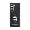 Karl Lagerfeld NFT Saffiano Monogram Ikonik kitűző - Samsung Galaxy Z Fold 5 tok (fekete)