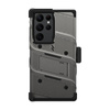 ZIZO BOLT Series - Armored case for Samsung Galaxy S23 Ultra with 9H glass for screen + holder with stand (gray)