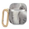 Guess Marble Est. - Pouzdro Airpods (černé)