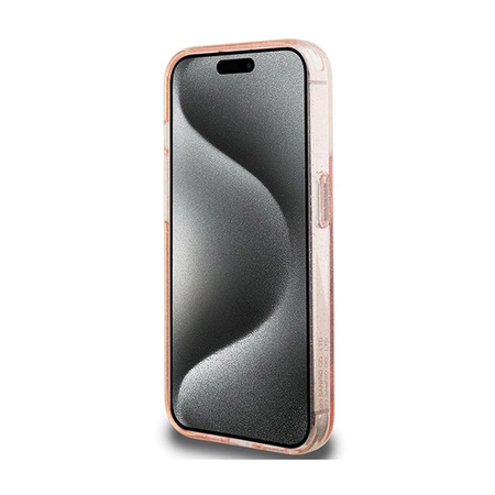 Hello Kitty Ring Stand Glitter Electrop Logo MagSafe - iPhone 15 Pro Case (rose)