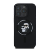 Karl Lagerfeld Silicone Karl & Choupette Ring MagSafe - Etui iPhone 16 Pro Max (czarny)