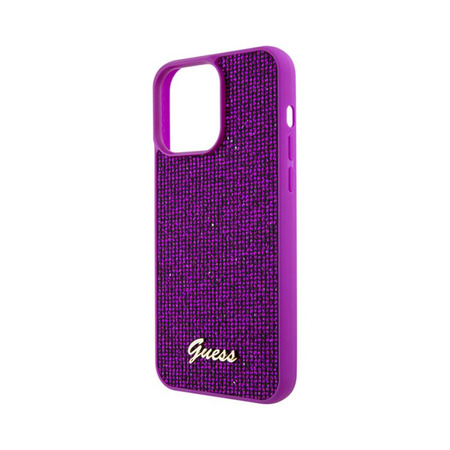Guess Disco Metal Script - iPhone 15 Pro Max tok (fukszia)