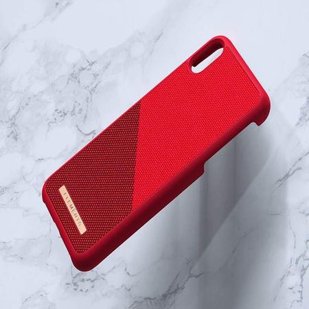 Nordic Elements Saeson Freja - Coque en matériau pour iPhone Xs Max (rouge)
