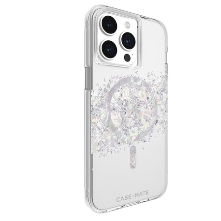 Case-Mate Karat MagSafe - Coque pour iPhone 15 Pro Max décorée de nacre (A Touch of Pearl)