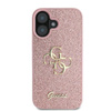 Guess Fixed Glitter Big 4G - iPhone 16 Plus tok (rózsaszín)