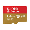 SanDisk Extreme microSDXC - 64 GB A2 V30 UHS-I U3 memory card 170/80 MB/s with adapter