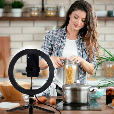 Grundig - Ring light pour photos, selfie, maquillage