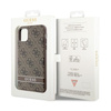 Guess 4G Printed Stripe - iPhone 11 / iPhone XR Case (brown)