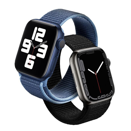 Crong Nylon - Sportszíj Apple Watch 38/40/41/42 mm-hez (Óceánkék)