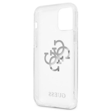 Guess 4G Big Logo Charm - iPhone 11 tok (ezüst charmok)