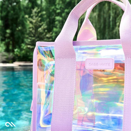 Case-Mate Mini Travel Tote Bag - Waterproof shoulder bag (Soap Bubble)
