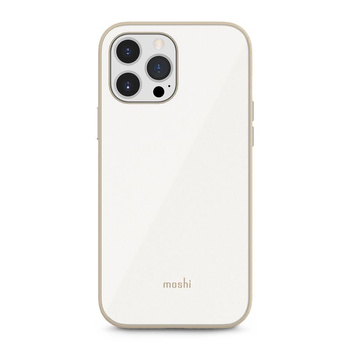 Moshi iGlaze Slim Hardshell tok - iPhone 13 Pro Max tok (SnapTo rendszer) (Gyöngyházfehér)