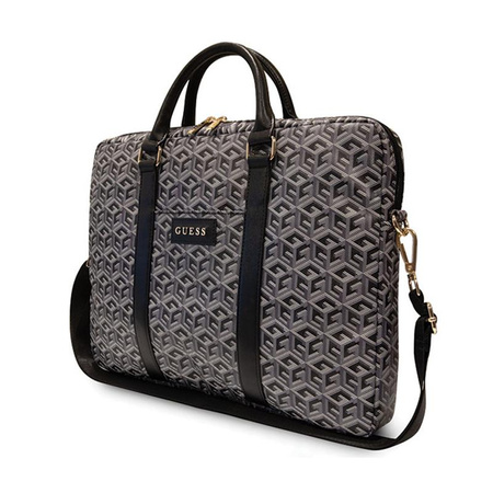 Guess GCube Stripes Computer Bag - 16" Notebook Bag (Black)