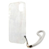 Guess Flower Cord - tok zsinórral iPhone 13 (lila)