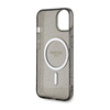 Guess Glitter Gold MagSafe - Etui iPhone 14 Plus (Czarny)