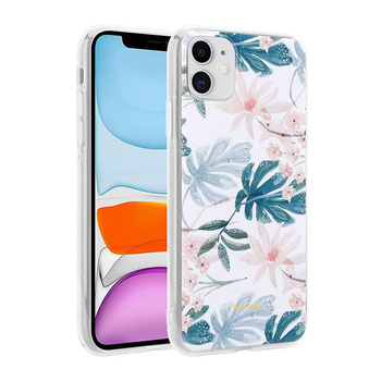 ETUI KWIATY DO IPHONE 11, Crong Wielokolorowe, Eleganckie, Kwiatowe, Case