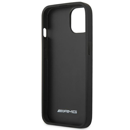 AMG Leather Hot Stamped - pouzdro pro iPhone 14 (černé)