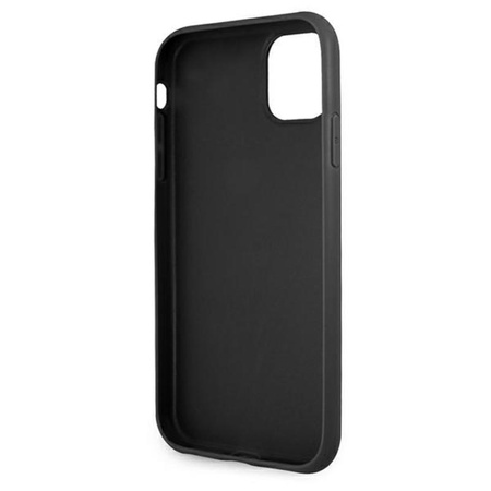 Guess 4G nyomtatott csíkos - iPhone 11 tok (szürke)