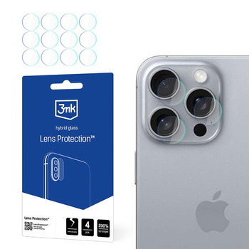 3mk Lens Protection - Kameralinsenschutzglas für iPhone 16 Pro Max (4 Sets)