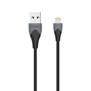 Energizer Classic - propojovací kabel USB-A na Lightning s certifikací MFi 1,2 m (černý)