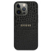 Guess Croco Stamp Lines - pouzdro pro iPhone 13 Pro (černé)