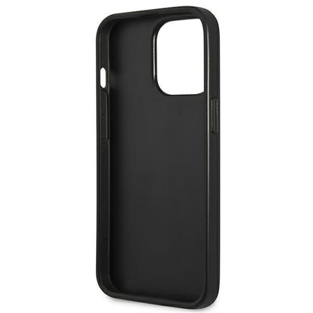 Guess Saffiano 4G Small Metal Logo - iPhone 13 Pro Tasche (schwarz)