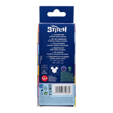 Disney Stitch - Metal Cutlery Set from the Stitch & Angel Collection (Spoon and Fork)